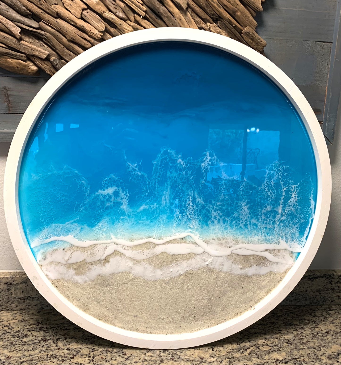 23 Inch Round Seascape #1